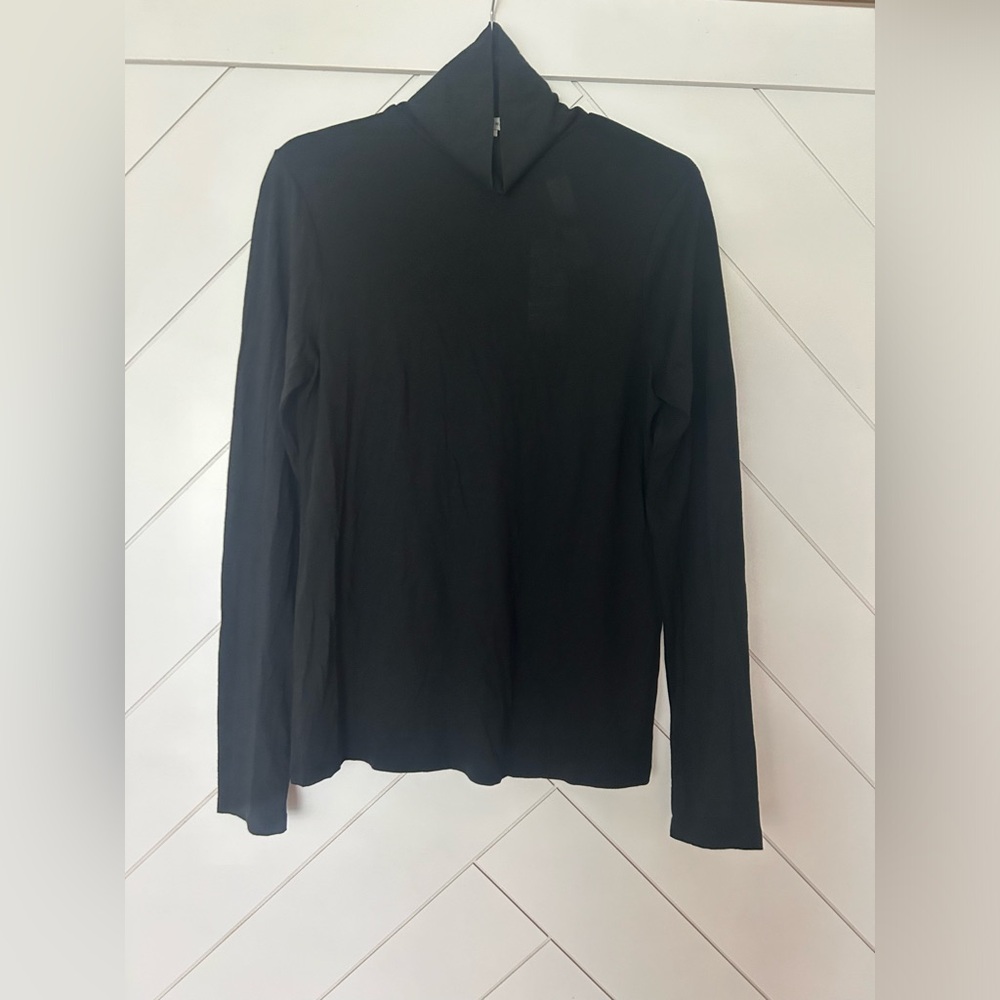 Vince Cotton Black Turtle Neck - NWT - L